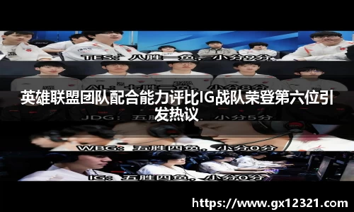 英雄联盟团队配合能力评比IG战队荣登第六位引发热议